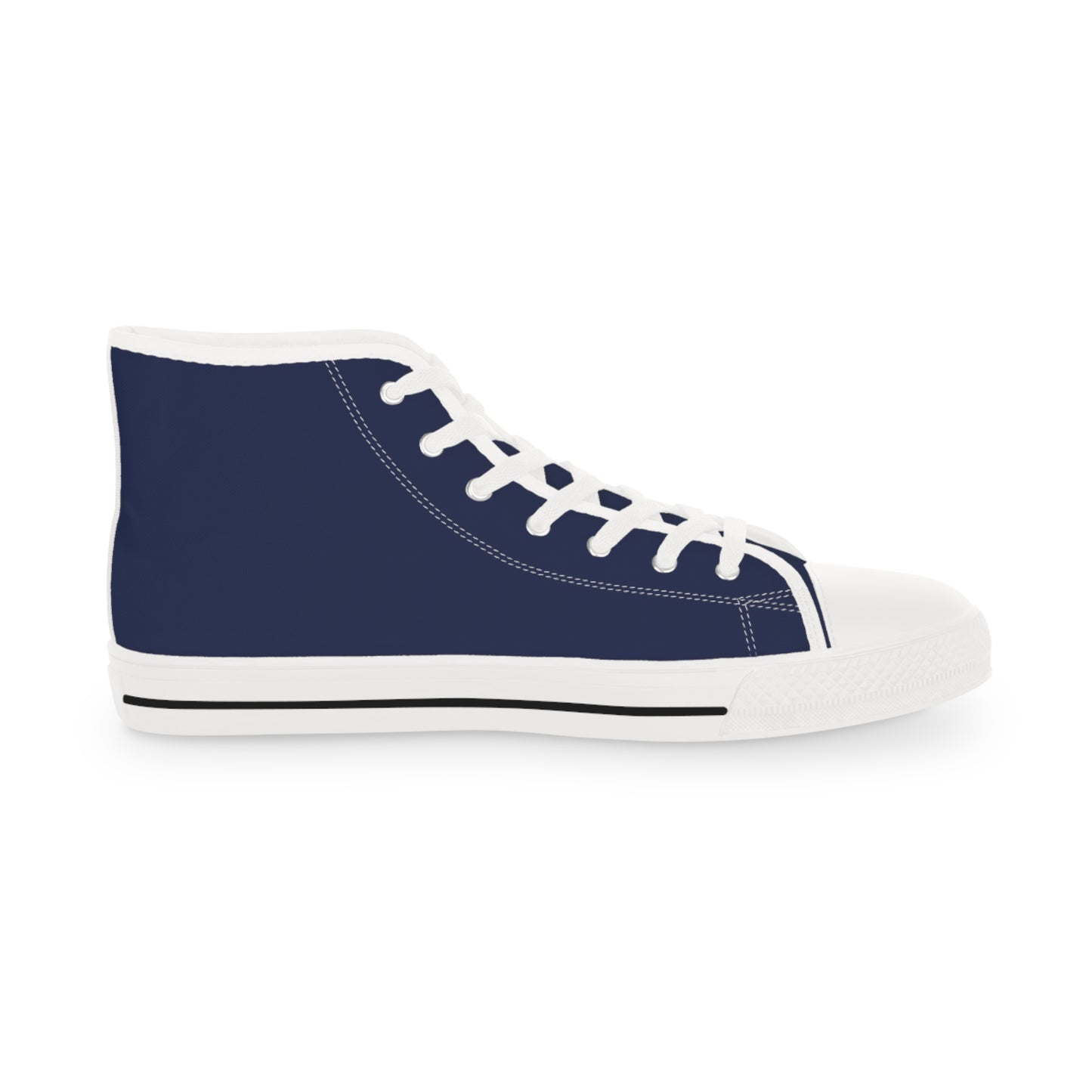 Navy Varsity High-Top Sneakers