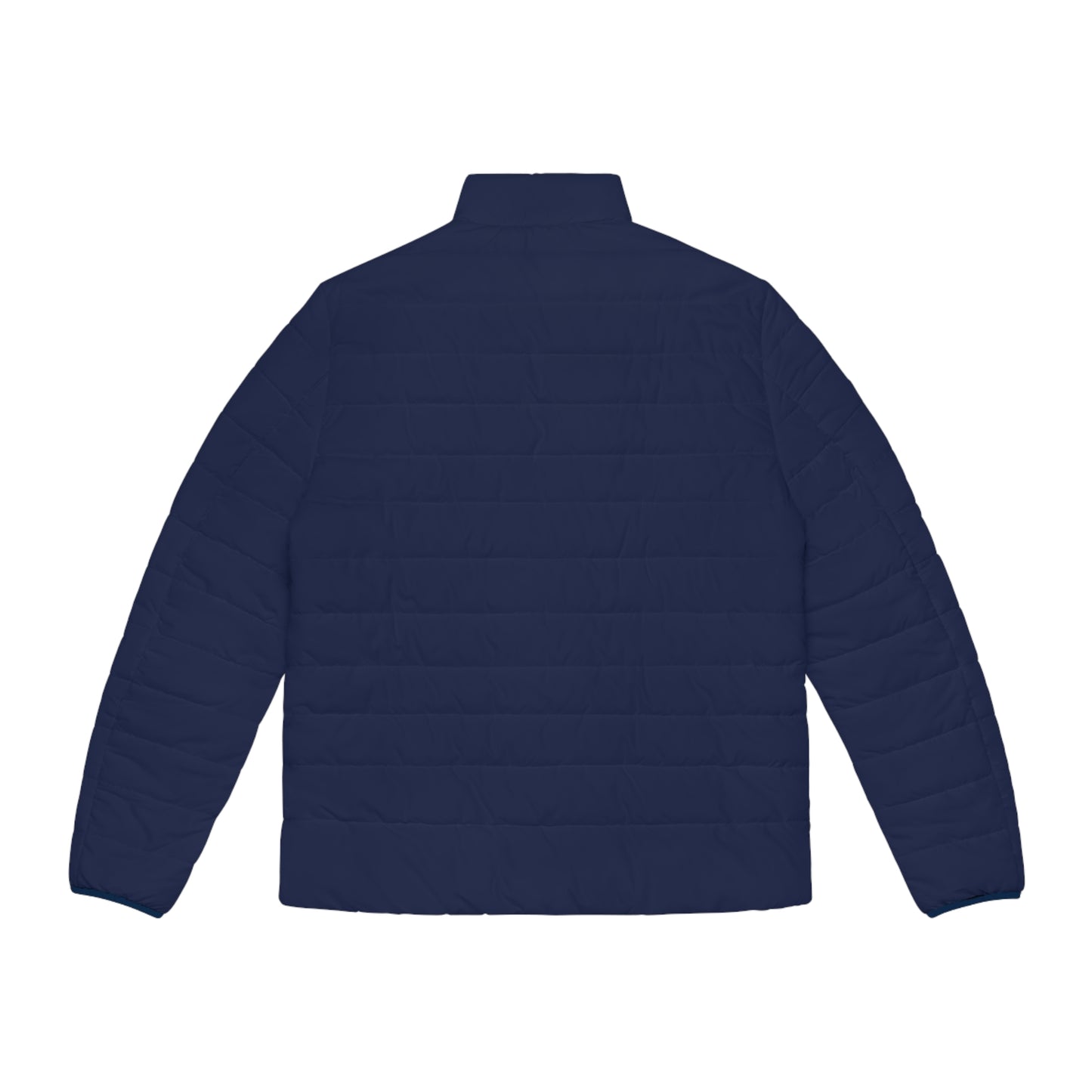 Puffer Jacket — Navy Quilted Men's Winter Coat