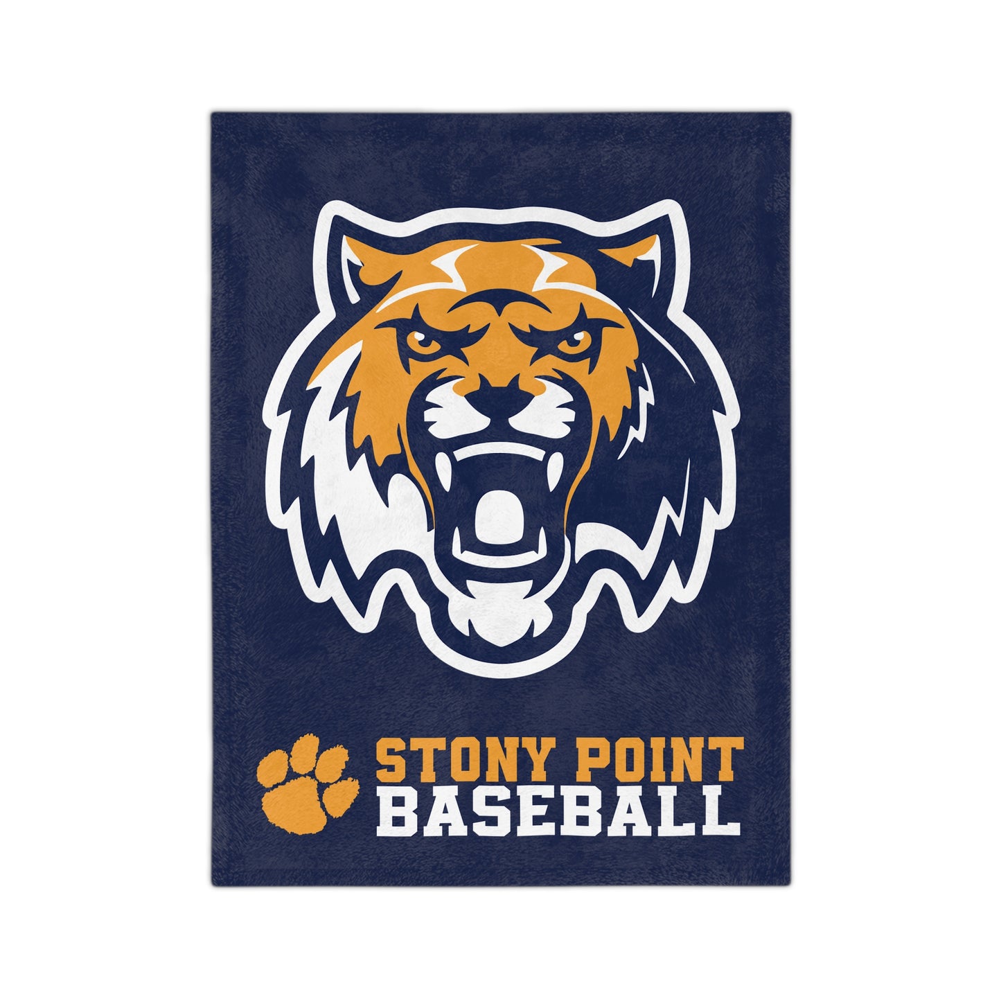 Baseball Blanket — Stony Point Tigers Velveteen Microfiber Throw